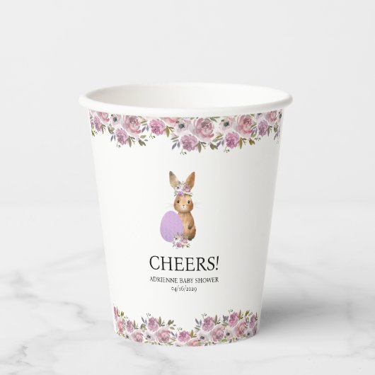 Gobelets En Papier Easter Drinks Baby Shower  (Recto)