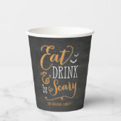 Gobelets En Papier Eat Drink Be Effrayant Halloween Party Paper Cup (Recto)