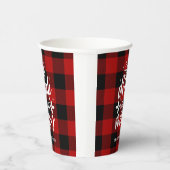 Gobelets En Papier Eat Drink & Be Merry Red Buffalo Plaid (Droite)
