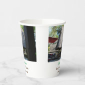 Gobelets En Papier eau océan plage photo ajouter nom texte place été (Gauche)