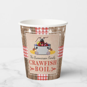 Gobelets En Papier Ébullition de la langouste annuel Famille fête P