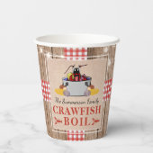 Gobelets En Papier Ébullition de la langouste annuel Famille fête Piq (Verso)