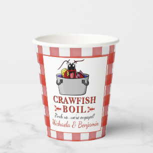 Gobelets En Papier Ébullition de langouste Homard Barbecue
