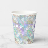 Gobelets En Papier Écailles de sirène Iridescente Coque V1 ID1144 (Droite)