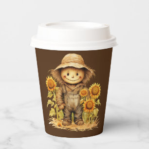 Gobelets En Papier Écart avec tournesol
