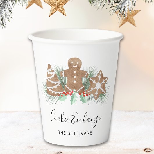 Gobelets En Papier Échange de cookies