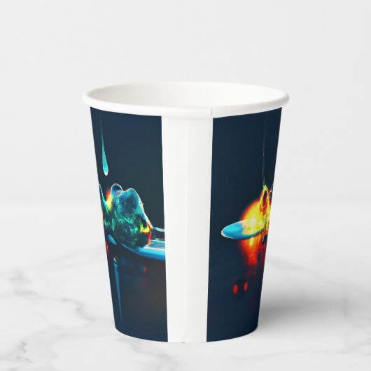 Gobelets En Papier Éclairage Liquide (Droite)