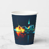 Gobelets En Papier Éclairage Liquide (Recto)