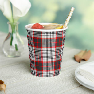 Gobelets En Papier Écossais Plaid régional vintage d'Édimbourg