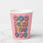 Gobelets En Papier Écrasage | Saupoudrer bébé (Recto)