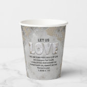 Gobelets En Papier Écriture d'amour (Verso)