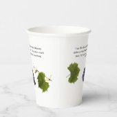 Gobelets En Papier Écriture des vignes et branches (Droite)