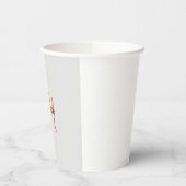 Gobelets En Papier Écriture manuscrite moderne monogramme Nom initial (Gauche)