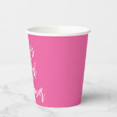 Gobelets En Papier Écriture Moderne Mariée Fête Personnalisé Tendance (Gauche)