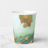 Gobelets En Papier Écureuils rouges mangeant des noisettes Illustrati (Gauche)