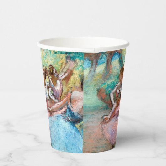 Gobelets En Papier Edgar Degas - Quatre Ballerinas sur scène (Droite)