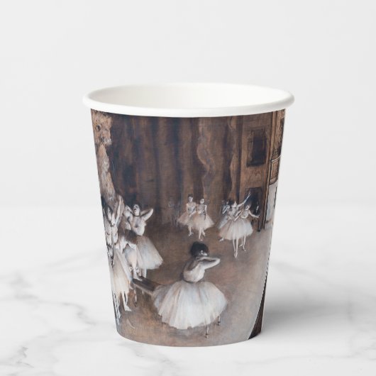 Gobelets En Papier Edgar Degas - Répétition de ballet sur scène (Verso)