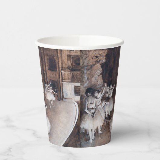 Gobelets En Papier Edgar Degas - Répétition de ballet sur scène (Gauche)