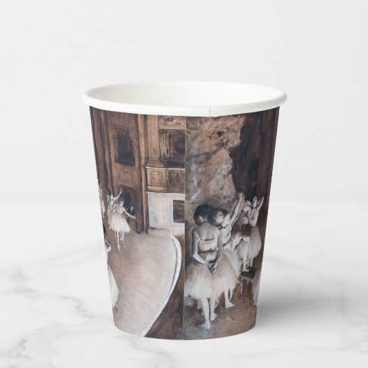 Gobelets En Papier Edgar Degas - Répétition de ballet sur scène (Droite)