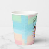 Gobelets En Papier Editable Capybara Birthday Party Cup  (Droite)