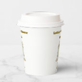 Gobelets En Papier Editable Vintage Neutral Baby Shower  (Gauche)