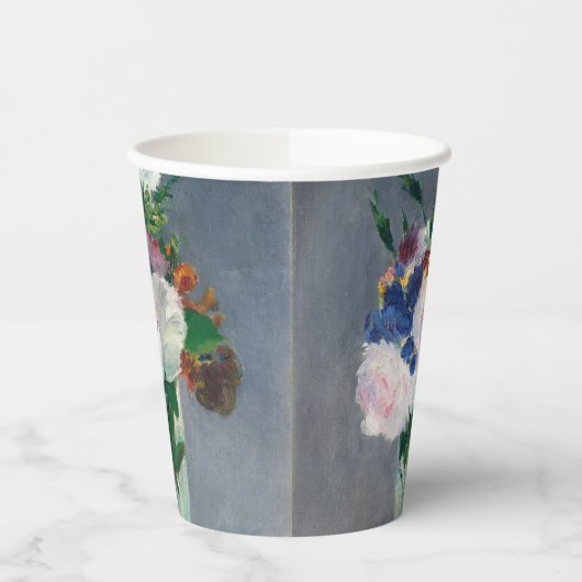 Gobelets En Papier Edouard Manet - Fleurs dans un Vase de Cristal (Gauche)