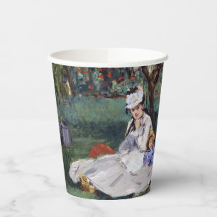 Gobelets En Papier Edouard Manet - La famille Monet dans leur jardin