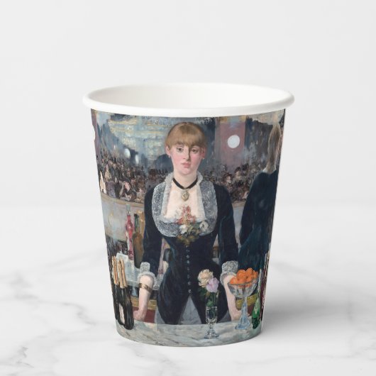 Gobelets En Papier Edouard Manet - Un bar aux Folies-Bergere (Verso)