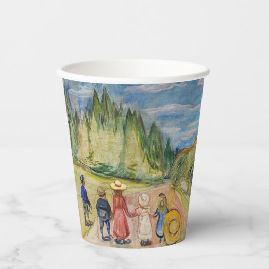Gobelets En Papier Edvard Munch - La forêt Fairytale (Recto)