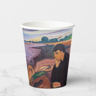 Gobelets En Papier Edvard Munch - Melancholy 1894