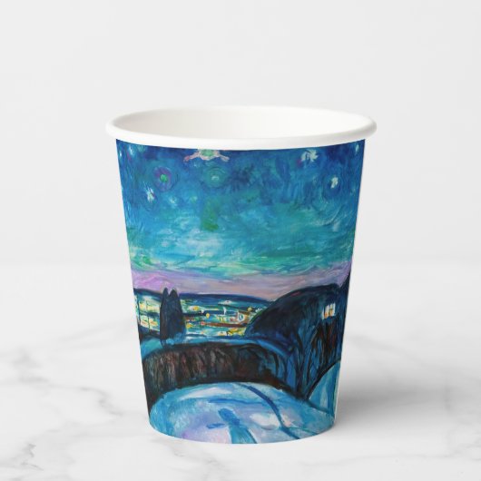 Gobelets En Papier Edvard Munch - Nuit étoilée 1922 (Verso)