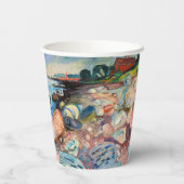 Gobelets En Papier Edvard Munch - Rive avec Maison Rouge (Verso)