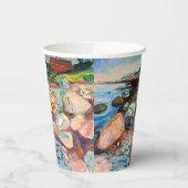 Gobelets En Papier Edvard Munch - Rive avec Maison Rouge (Gauche)