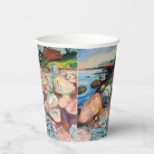 Gobelets En Papier Edvard Munch - Rive avec Maison Rouge (Droite)