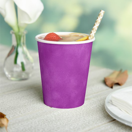 Gobelets En Papier Effet nuage orangé violet orangé (Insitu)