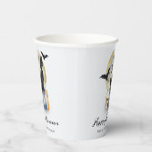 Gobelets En Papier Éffrayant Citrouille de chats Halloween (Droite)