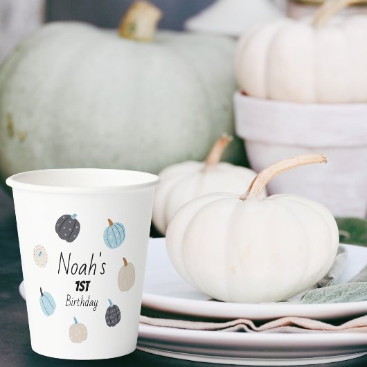 Gobelets En Papier Éffrayant | Coupes d'anniversaire | Citrouille ble