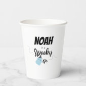 Gobelets En Papier Éffrayant | Coupes d'anniversaire | Fantôme bleu (Verso)