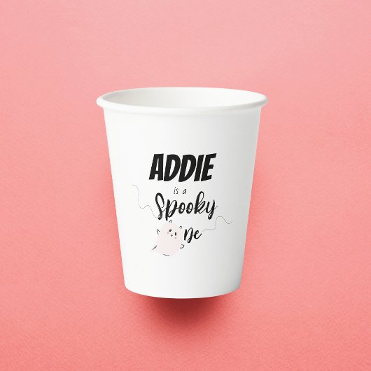 Gobelets En Papier Éffrayant | Coupes d'anniversaire | Fantôme rose