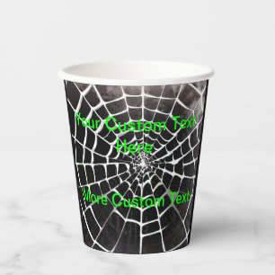 Gobelets En Papier Éffrayant Déplaisant Spiderweb Motif Halloween per