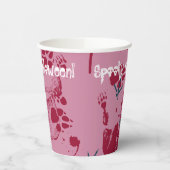 Gobelets En Papier Éffrayant Halloween Crâne Traces sanguines Déplais (Gauche)