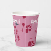 Gobelets En Papier Éffrayant Halloween Crâne Traces sanguines Déplais (Droite)