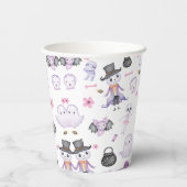 Gobelets En Papier Éffrayant Halloween Ghost 1er fête d'anniversaire (Verso)