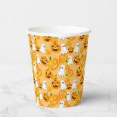Gobelets En Papier Éffrayant Halloween Jack-o'-lantern Fantôme Déplai (Droite)