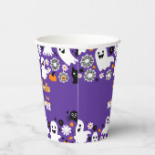 Gobelets En Papier Éffrayant un anniversaire d'Halloween super margue (Droite)