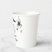 Gobelets En Papier Éffrayant Un Halloween bleu Citrouilles 1er annive (Gauche)