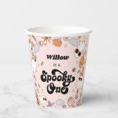 Gobelets En Papier Éffrayant Un Halloween Super 1er anniversaire (Recto)