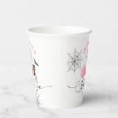 Gobelets En Papier Éffrayant Un rose Halloween anniversaire petit Boo (Droite)