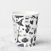 Gobelets En Papier Éffrayante Eclosion Halloween fête d'anniversaire (Gauche)