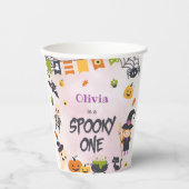 Gobelets En Papier Éffrayante Halloween mignonne Fête d'anniversaire (Recto)